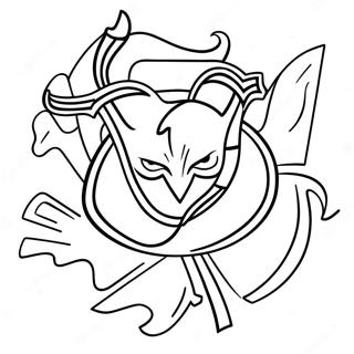New Jersey Devils Logo Coloring Page | New Jersey Devils coloring page