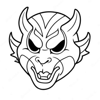 New Jersey Devils Mascot Coloring Page | New Jersey Devils coloring page