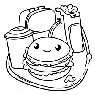 School Lunch Coloring Page | School Lunch coloring page