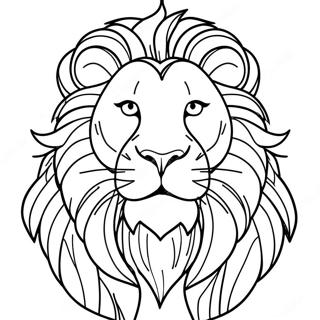 Roaring Lion Coloring Page | Lion for Adults coloring page