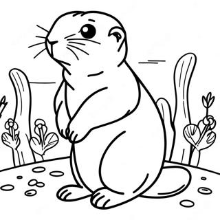 Prairie Dog Coloring Page | Prairie Dog coloring page