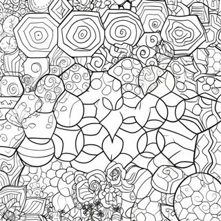 Hexagon Pattern Coloring Page | Hexagon coloring page