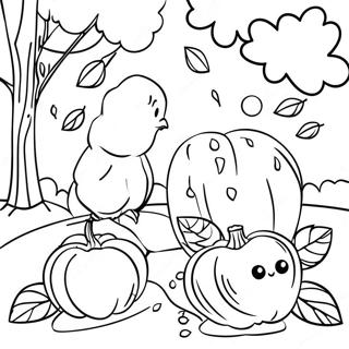 Fall Math Coloring Page | Fall Math coloring page