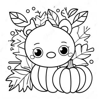 Autumn Themed Math Coloring Page | Fall Math coloring page