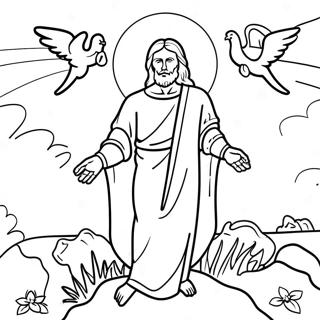Resurrection Coloring Page | Resurrection coloring page