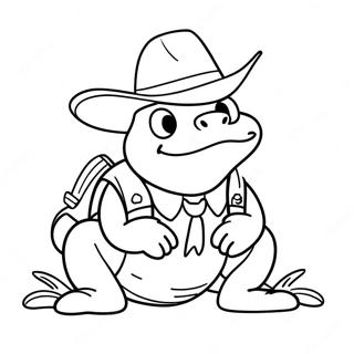Sheriff Toadster Coloring Page | Sheriff Toadster coloring page