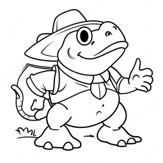 Adventurous Sheriff Toadster Coloring Page | Sheriff Toadster coloring page