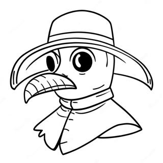 Plague Doctor Coloring Page | Plague Doctor coloring page