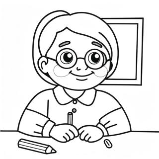 Best Teacher Coloring Page | Best Teacher coloring page