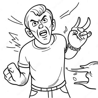 Anger Management Techniques Coloring Page | Anger Management coloring page