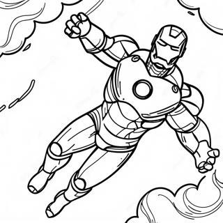 Máscara Do Homem De Ferro Páginas para Colorir