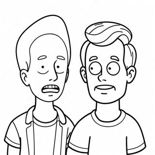 Beavis and Butthead Coloring Page | Beavis and Butthead coloring page