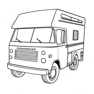 RV Coloring Page | RV coloring page