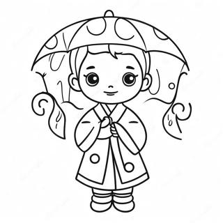 Menina Japonesa Páginas para Colorir
