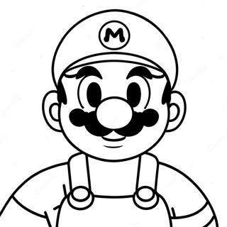 Mario Among Us Coloring Pages