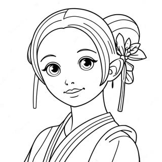 Shinobu Coloring Page | Shinobu coloring page