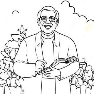 Heartfelt Pastor Appreciation Coloring Page | Pastor Appreciation coloring page