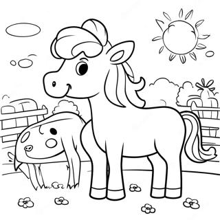 Funny Farm Animals Coloring Page | Click Clack Moo coloring page