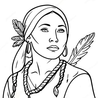 Sacagawea Coloring Page | Sacagawea coloring page