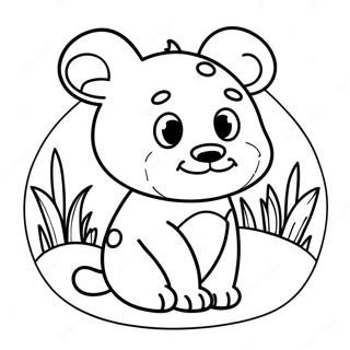 Easy Simple Animal Coloring Page | Easy Simple coloring page