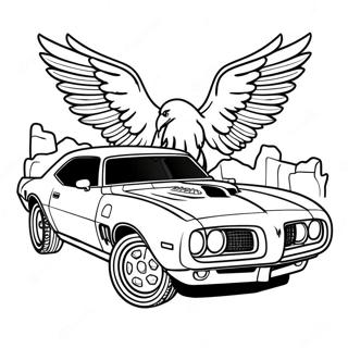 Pontiac Firebird Classic Coloring Page | Pontiac Firebird coloring page