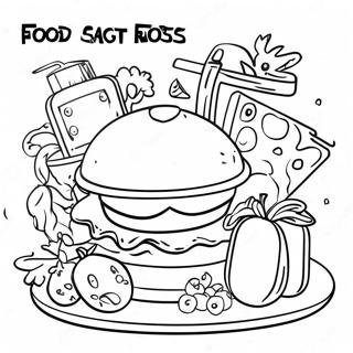 Food Safety Tips Coloring Page | Food Safety coloring page