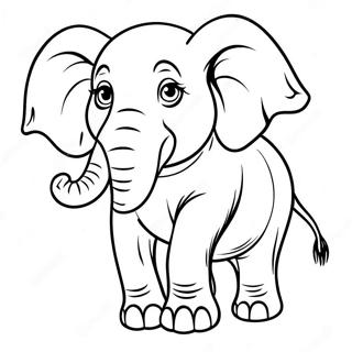 Realistic Elephant Coloring Page | Realistic Elephant coloring page