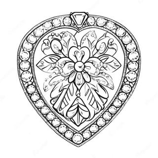 Tiffany Jewelry Coloring Page | Tiffany coloring page