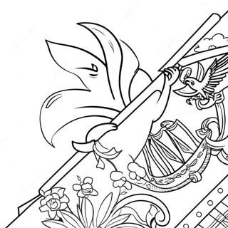 Haiti Flag Coloring Page | Haiti coloring page