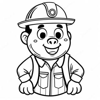 Boilermaker Mascot Coloring Page | Purdue coloring page