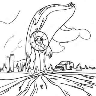 Natural Disasters Coloring Page | Natural Disasters coloring page