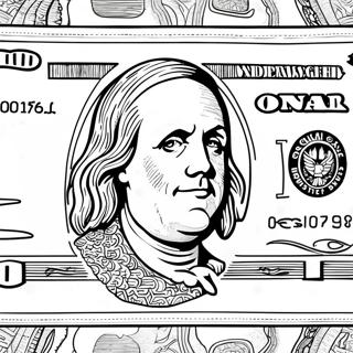 100 Dollar Bill Coloring Page | 100 Dollar Bill coloring page