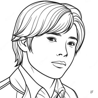 Yuji Itadori Coloring Page | Yuji Itadori coloring page