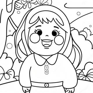 Yumeko Jabami Excited Coloring Page | Kakegurui coloring page