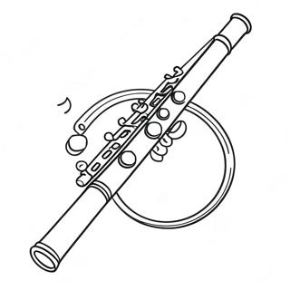 Flute Coloring Page | Flute coloring page