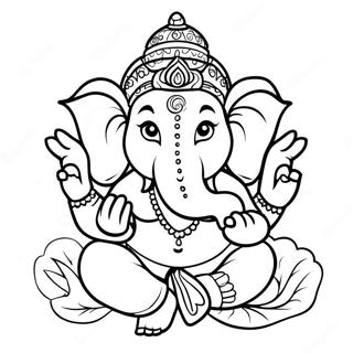 Ganesha Coloring Page | Ganesha coloring page