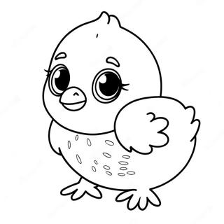 Cute Baby Chick Coloring Page | Baby Chick coloring page
