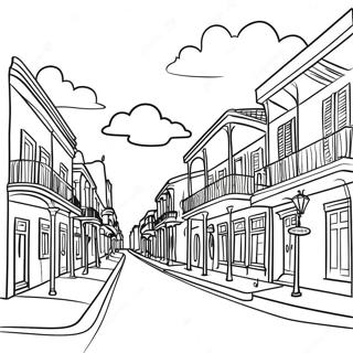 New Orleans Cityscape Coloring Page | New Orleans coloring page