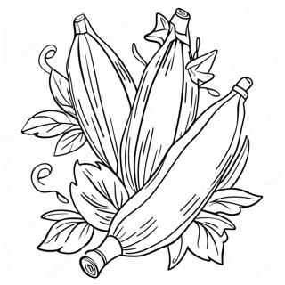 Lulav and Etrog Coloring Page | Lulav and Etrog coloring page