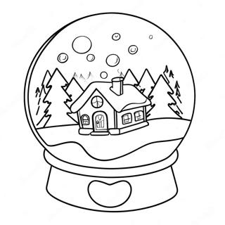 Globo De Neve Páginas para Colorir