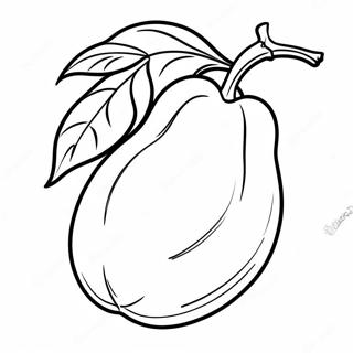 Mango Fruit Coloring Page | Mango coloring page