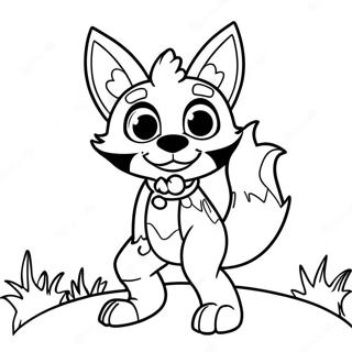 Funtime Foxy Coloring Page | Funtime Foxy coloring page