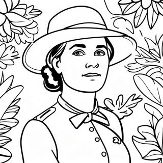 Juliette Gordon Low Coloring Page | Juliette Gordon Low coloring page