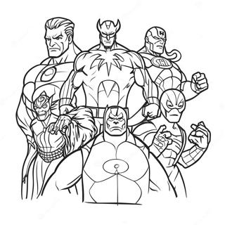 Marvel Villains Coloring Page | Marvel Villains coloring page