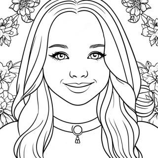 Dove Cameron Coloring Page | Dove Cameron coloring page