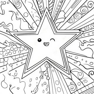 Shining Star Coloring Page | The Star coloring page