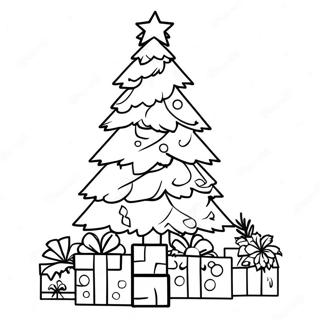 Minecraft Christmas Tree Coloring Page | Minecraft Christmas coloring page
