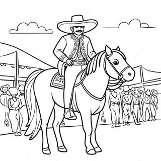 Charro Days Celebration Coloring Page | Charro Days coloring page