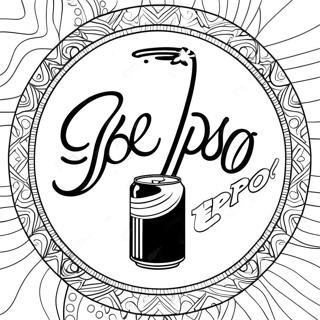 Pepsi Logo Coloring Page | Pepsi coloring page