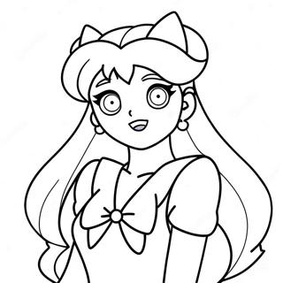 Sailor Venus Coloring Page | Sailor Venus coloring page